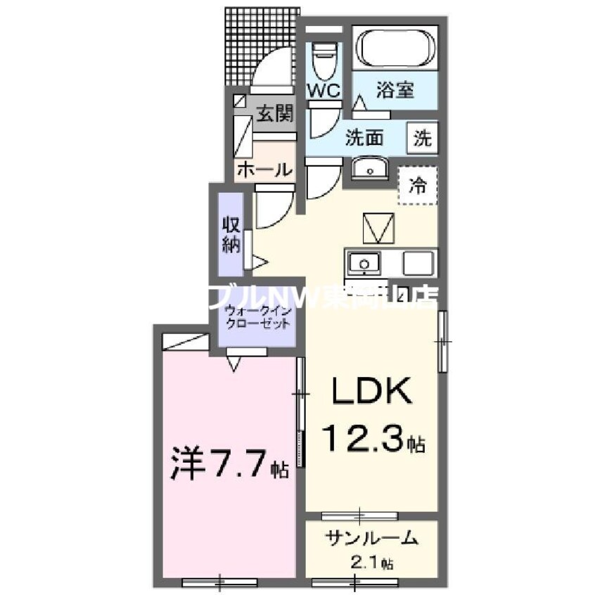 間取図 グランテージ和気Ｂ