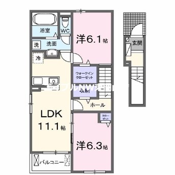 間取図 グランテージ和気Ｂ