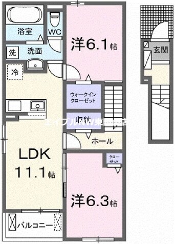 間取図 グランテージ和気Ａ