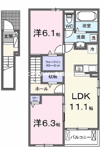 間取図 グランテージ和気Ａ