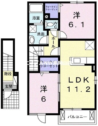 間取図 エクシードＫ－Ｂ