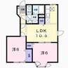 クレストール飛天Ａ 2LDKの間取り