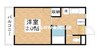 パークウェイ高島 1Kの間取り