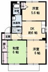 シャーメゾン万富Ａ棟 3DKの間取り
