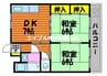 グリーンサンハイム 2DKの間取り