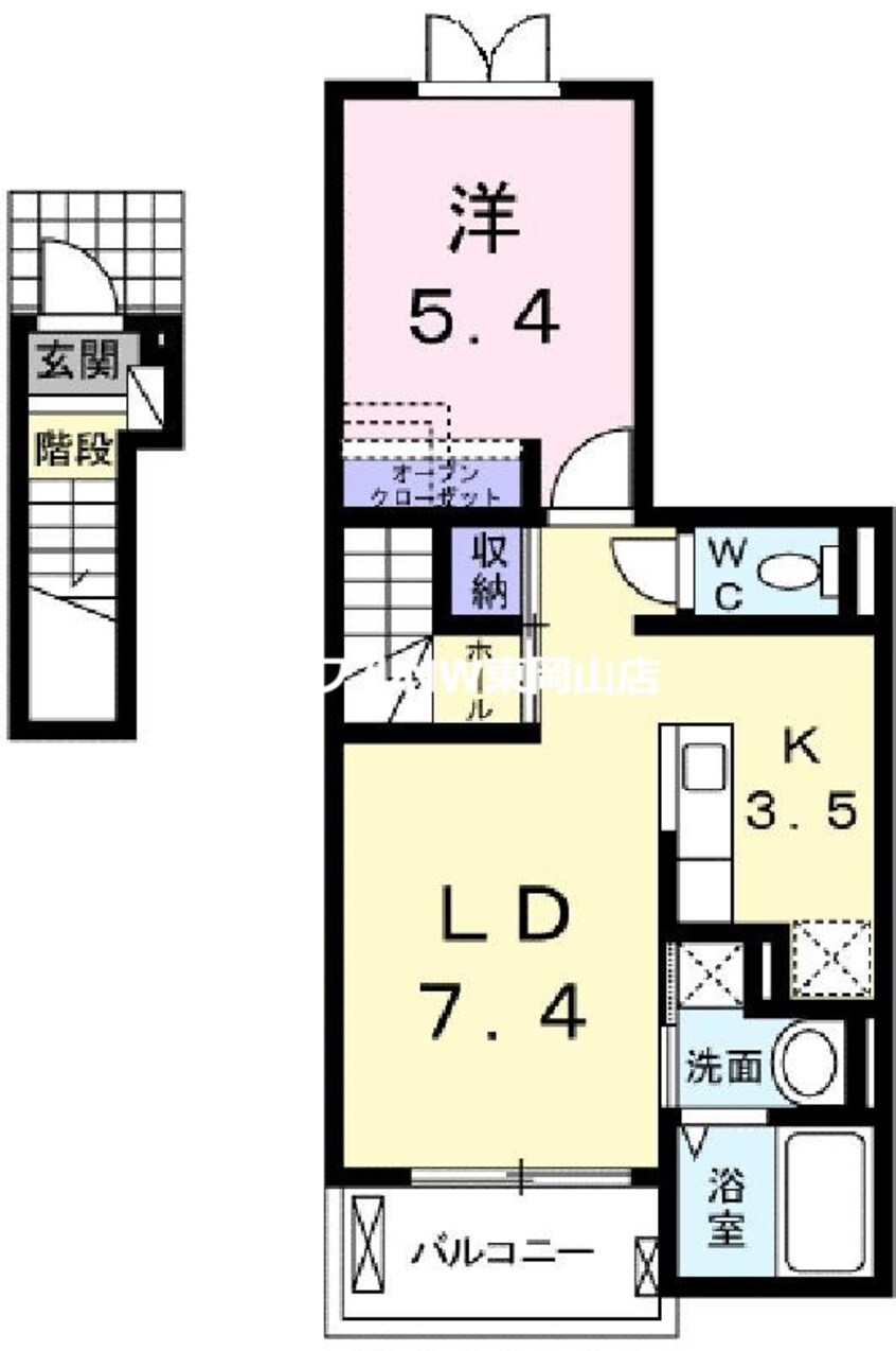 間取図 リバーサイド