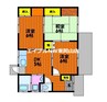 兼基平屋貸家 3DKの間取り