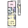 フラワー松崎 1LDKの間取り
