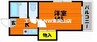 BRUNO浜1 1Kの間取り