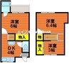 カーサ池ノ内　Ｂ棟 3DKの間取り