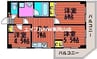 セントエルモ門田文化町 3DKの間取り