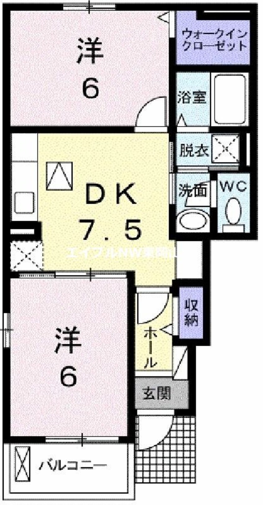 間取図 エクシードＫ－Ａ