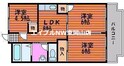 赤田ハイツの間取図