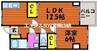 小倉ビル 1LDKの間取り