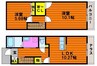 Fortuna松新町 2LDKの間取り