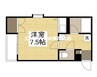 パルミラ浜 1Rの間取り