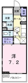 ｍｉｍｏｚａ 1Kの間取り