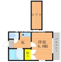 西川原第3レジデンスの間取図