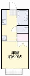 シャトレーⅠ 1Kの間取り