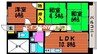ネクスト倉田　東館 3LDKの間取り