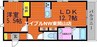 North Wing 1LDKの間取り