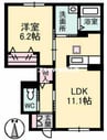 シャーメゾン晟 1LDKの間取り
