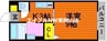 ルミエール西川原 1Kの間取り