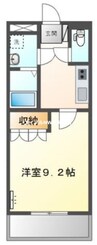 フローラル西大寺 1Kの間取り