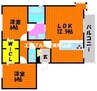 コンチェルトA 2LDKの間取り