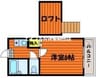 BRUNO竹田 1Kの間取り