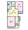 シャン・ド・フルール 2Kの間取り