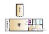 プレアール高島新屋敷 1Kの間取り