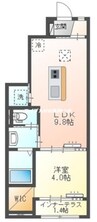 アルド 1LDKの間取り