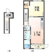 アルド 1LDKの間取り