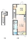 アルド 1LDKの間取り