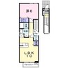 デフィー倉富Ａ 1LDKの間取り
