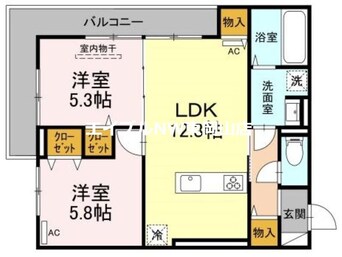 間取図 メゾン　ド　クレア