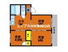 ＯＳレジデンス　B棟 3DKの間取り
