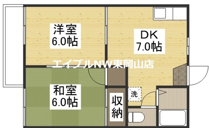 間取図 フレグランス関Ｂ