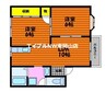 シェンブラ瀬戸　Ａ棟 2LDKの間取り