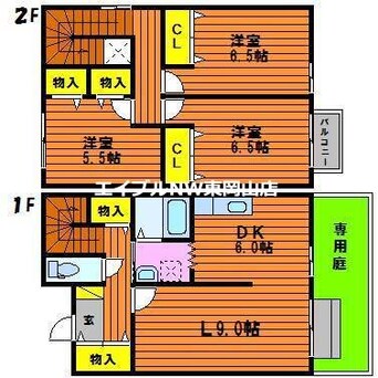 間取図 アドラブールＣ棟