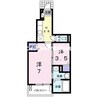 イースト　ヒルズ 1Kの間取り