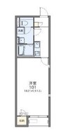 レオネクスト瀬戸駅前 1Kの間取り