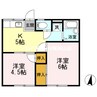 コーポ関 2Kの間取り
