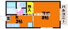 ハウスＫ 1Kの間取り