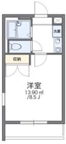 レオパレス中島 1Kの間取り