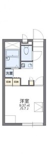 レオパレスソングポート 1Kの間取り