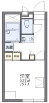 レオパレス都 1Kの間取り