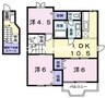 クレストール飛天Ａ 3LDKの間取り