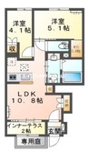ジョリ 2LDKの間取り